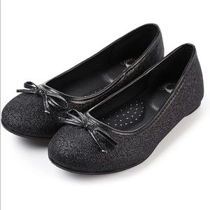 New FITORY Girls Dress Glitter Ballet Flat Shoe Girls Size 5
